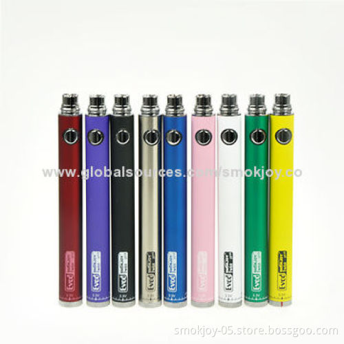 Smokjoy E Cigarette Evod Twist Batteries, Vaporizer Pen with 650/900/1,100/1,300mAh Capacity